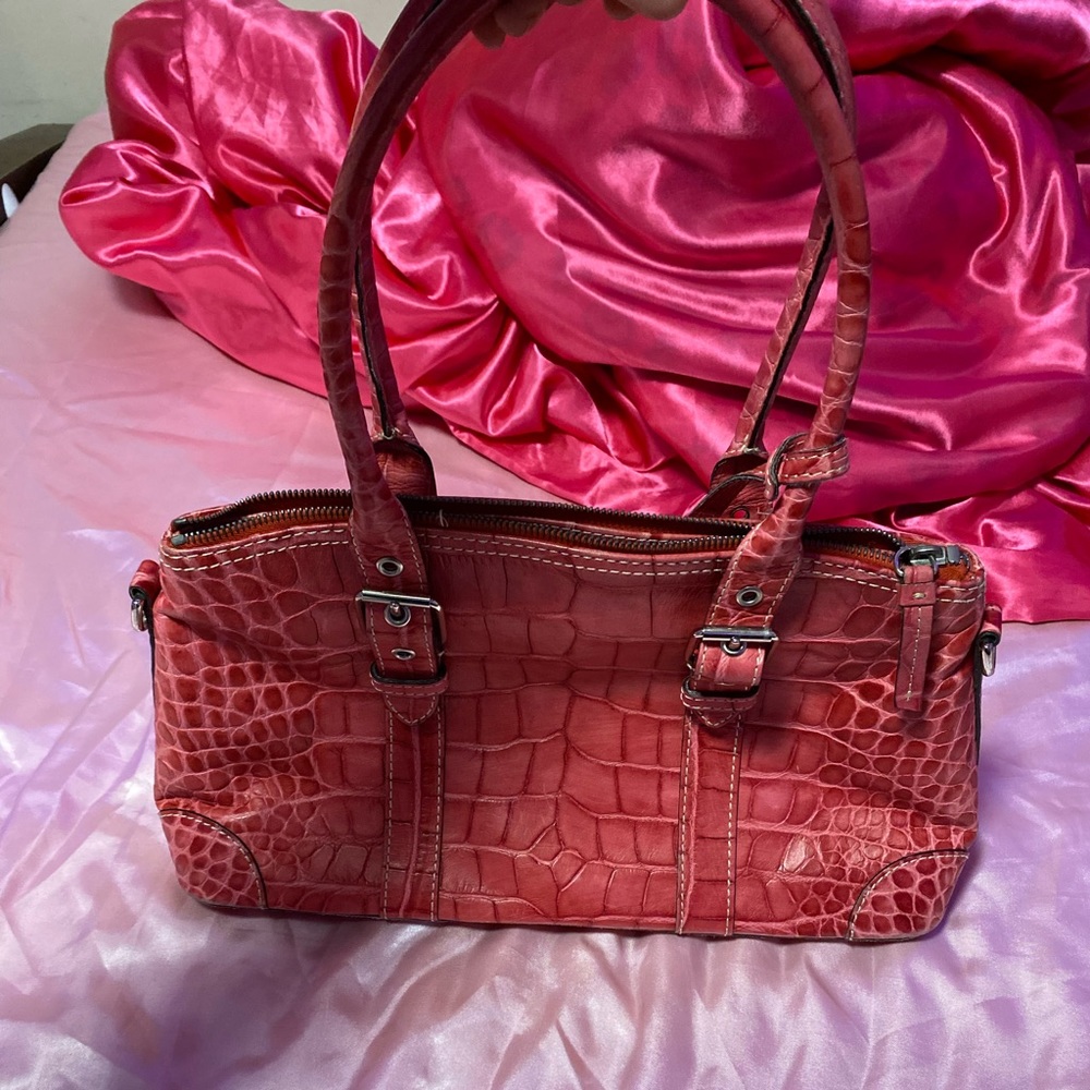 Dooney And Bourke Red Leather Handbag